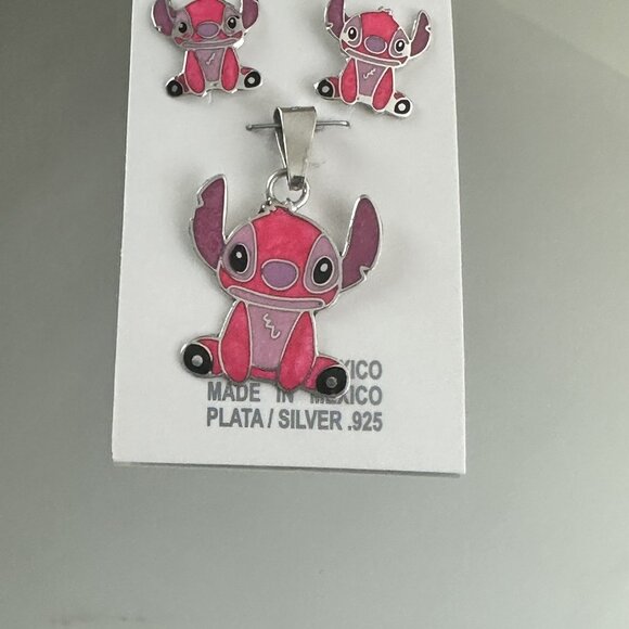 lilo and stitch set Earrings And Pendant Silver 925 - Picture 5 of 9